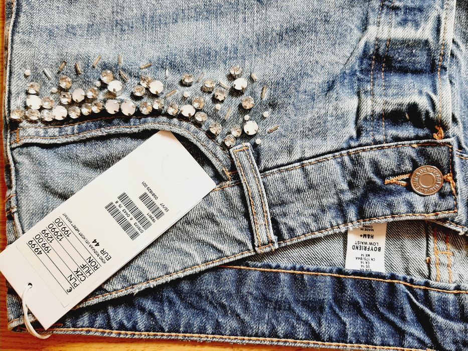 Nowe Jeansy 44 boyfriend H&M