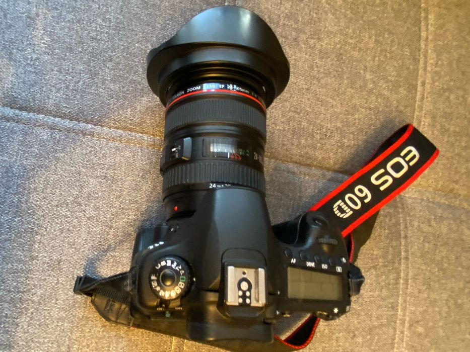 Canon 60D + Obiektyw Canon EF 24-105 1:4 L IS USM i dodatki