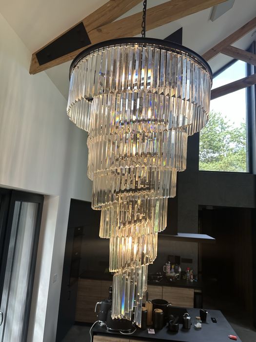 Hereford xxl 135 cm piekny loftowy krysztalowy duzy