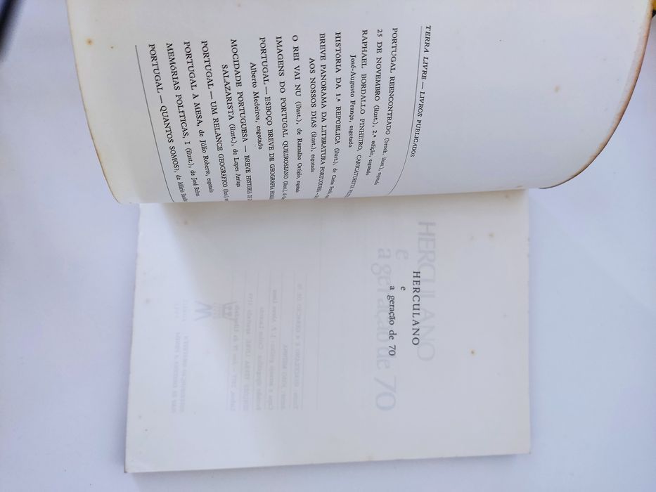 Livro Herculano e a geração de 70