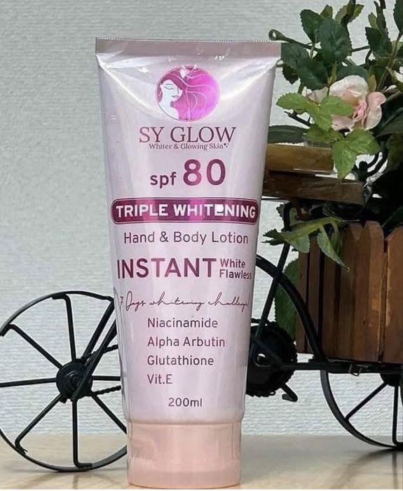 Sy Glow spf 80 creme breanqueador da pele