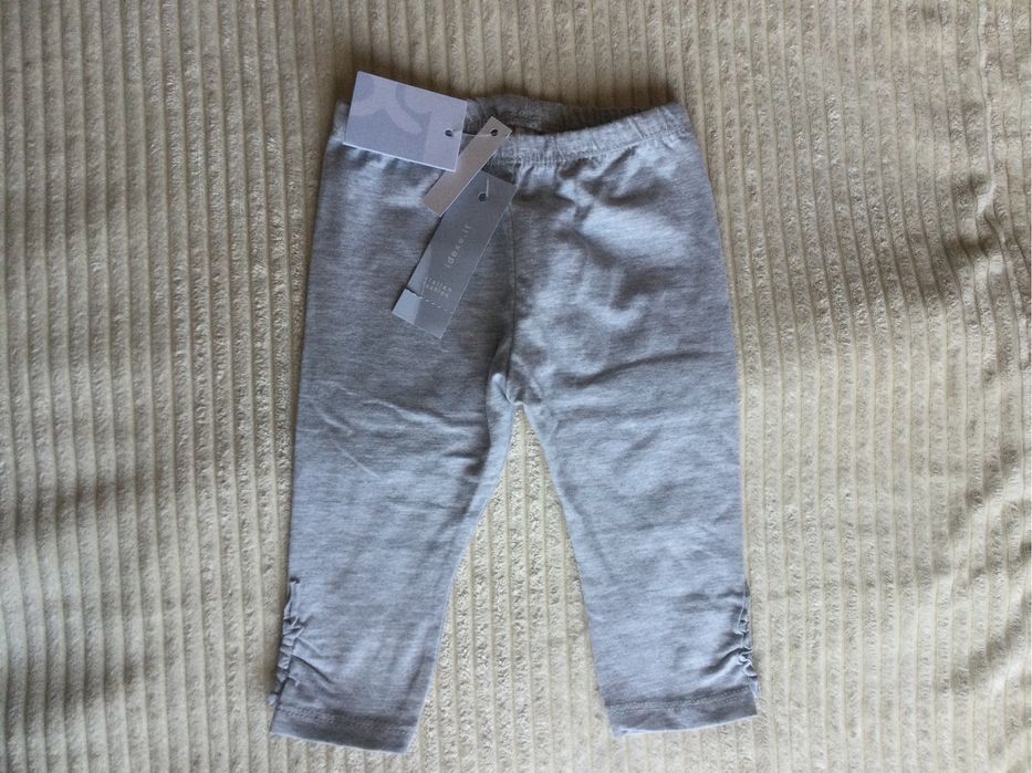 Лосіни сірі і в чорну полоску на дівчинку, хлопчика розмір 62,68 Нове.
