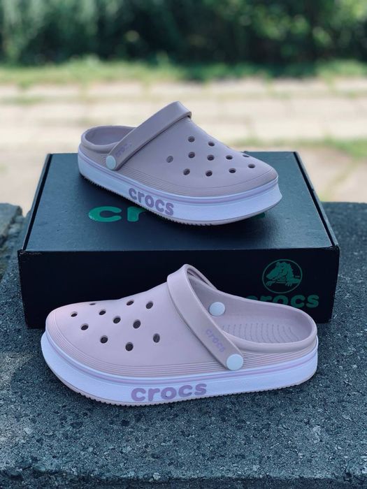 Женские кроксы нюдовые пудровые crocs  повседневные Качественные кроксы жіночі крокси  рожеві Кроксы мягкие