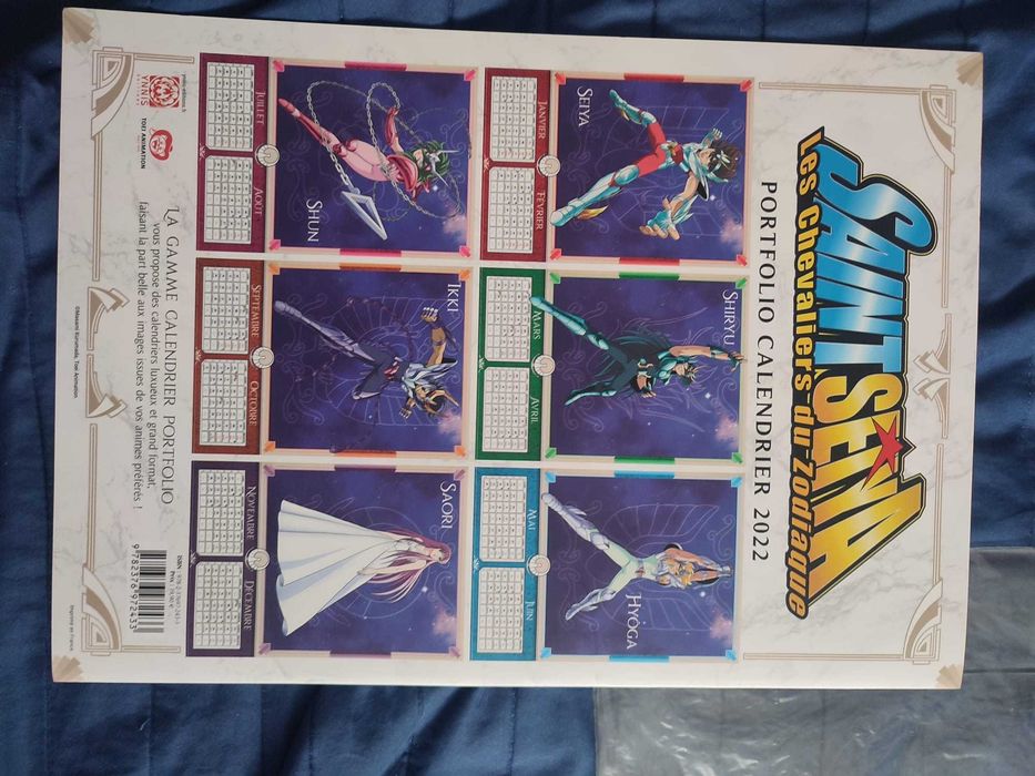 Calendário Saint Seiya 2022 – Edição de Colecionador – Como Novo