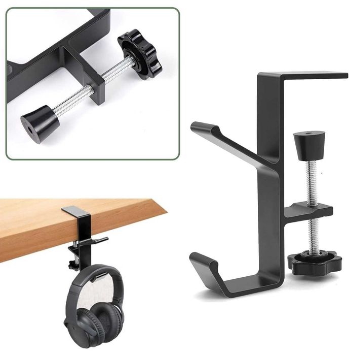 Warlor L2 (Black) - держатель подставка крючок для наушников с зажимом