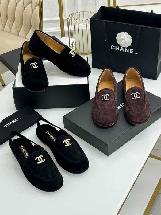 Mokasyny Chanel! Czarne i czekoladowe! Premium 36-40