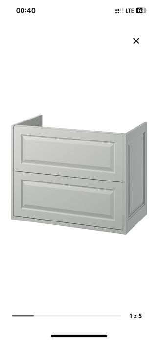Tannforsen Ikea szafka umywalkowa 80x48x63 jasnoszary