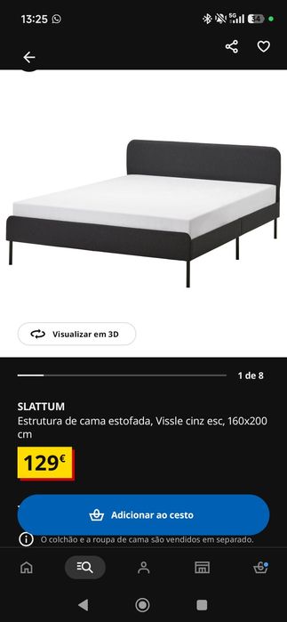 Cama Slattum 160x200