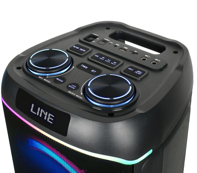 Музична портативна колонка 50 Вт 8" Bluetooth  USB  FM  Караоке.