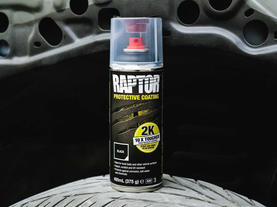 Захисне покриття (фарба) U-POL RAPTOR™, 400 мл Аерозоль Білий/Чорний
