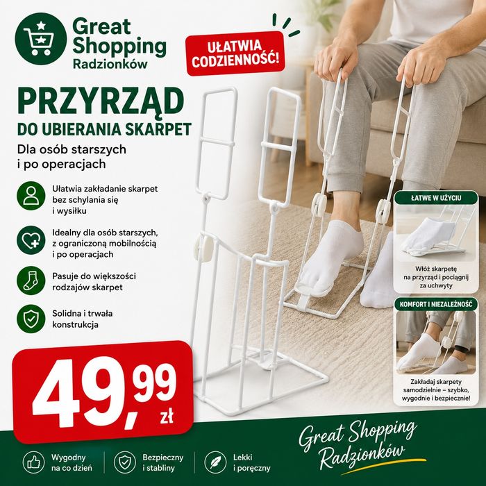 Przyrząd do ubierania skarpetek
