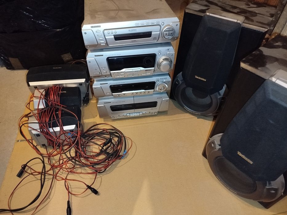 Wieża TECHNICS SB EH760 kolumny 5 głośników pilot radio