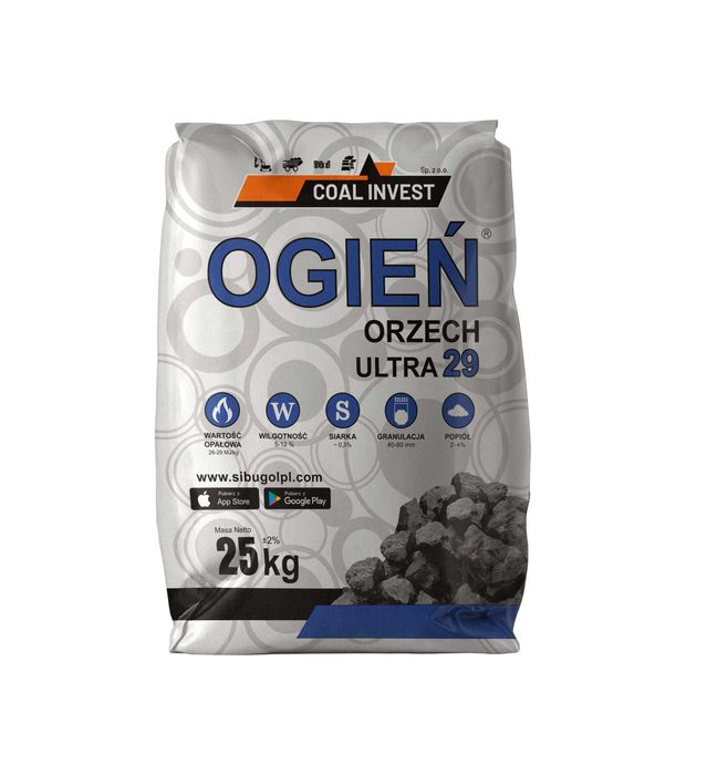 Groszek węgiel orzech Ogień LEW Bartex jakość premium