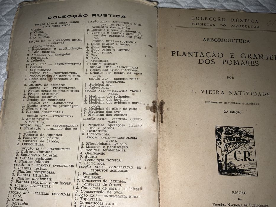 1938 Coleção rústica folhetos do agricultor - Portes incluídos