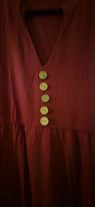 Vestido Comprido Vermelho Novo  – Tam L