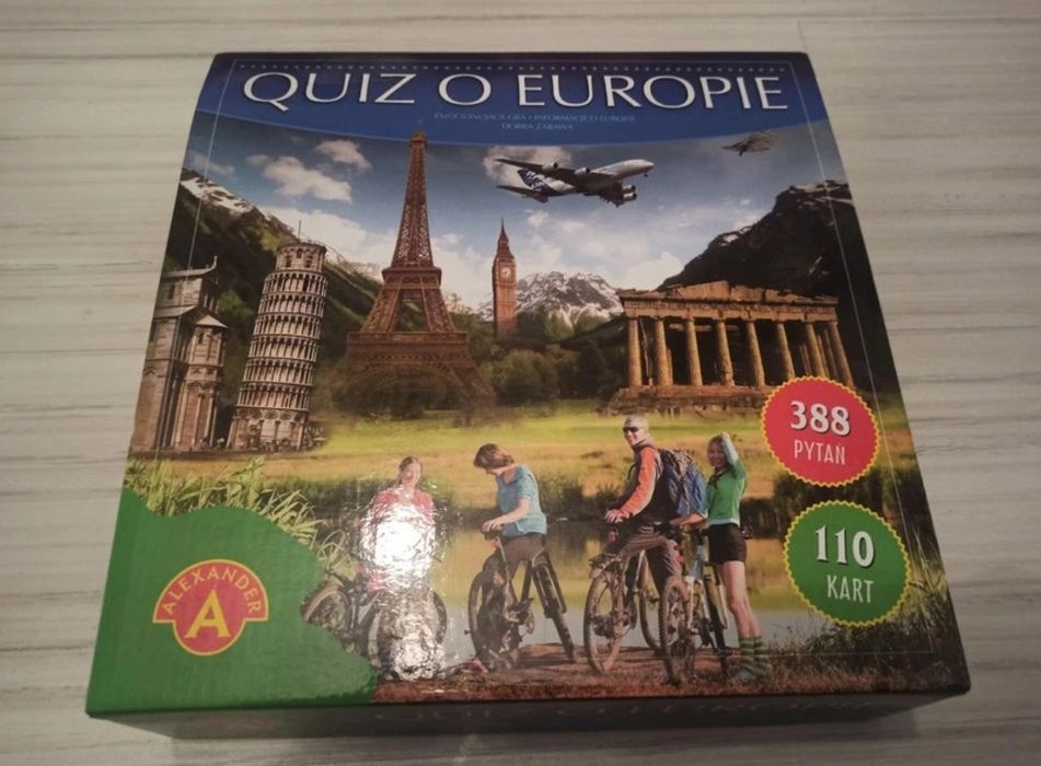Gra planszowa Quiz o Europie.