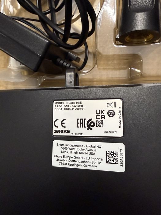 Zestaw mikrofonów bezprzewodowych Shure BLX288E/SM58-H8E