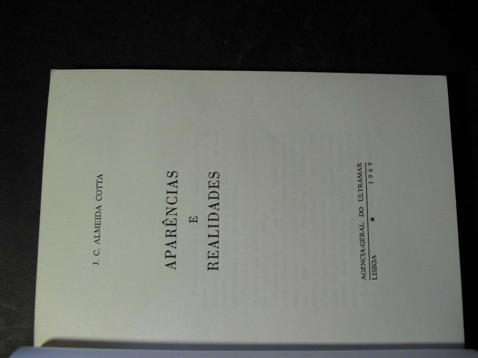 Cotta (J.C.Almeida);Aparencias e Realidades