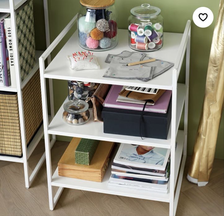 Ikea Jonaxel regał biały 50x50 cm metalowy