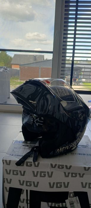 Kask szczękowy blenda dodatkowa ciemna