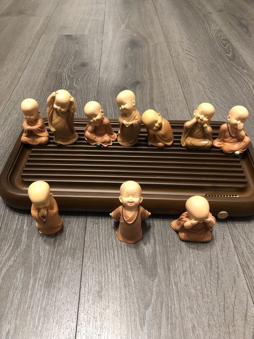 Фігурка монах, будда керамічна для чайної церемонії