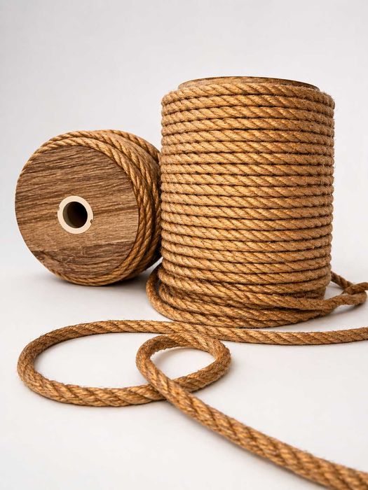 Lina Jutowa 10mm x 20m Sznur Ozdobny Linka Kręcona