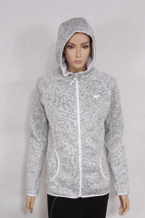 Bluza/polar damski 4F melanż szary  M  L   nowy!
