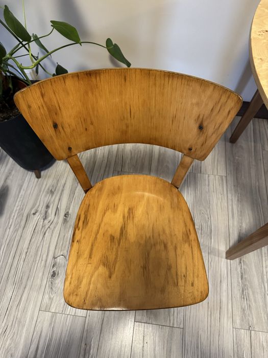 Krzesło vintage drewniane PRL po renowacji