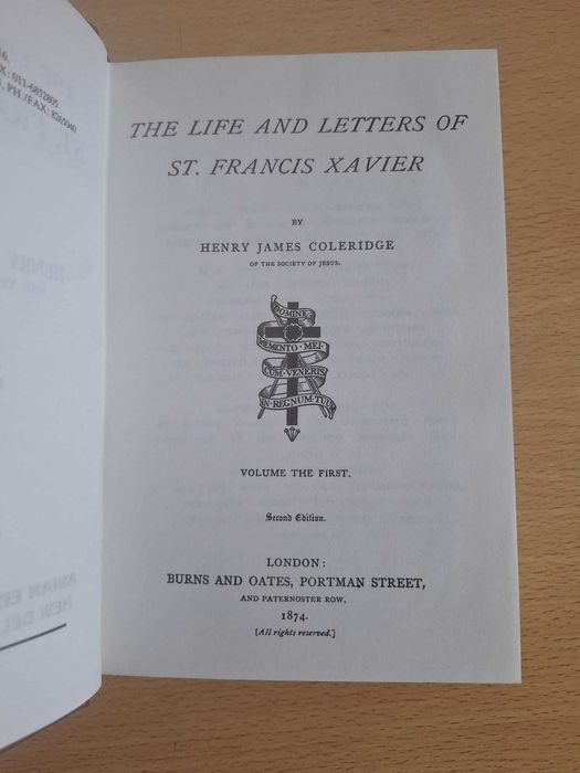 The Life and Letters of St. Francis Xavier - Henry James Coleridge