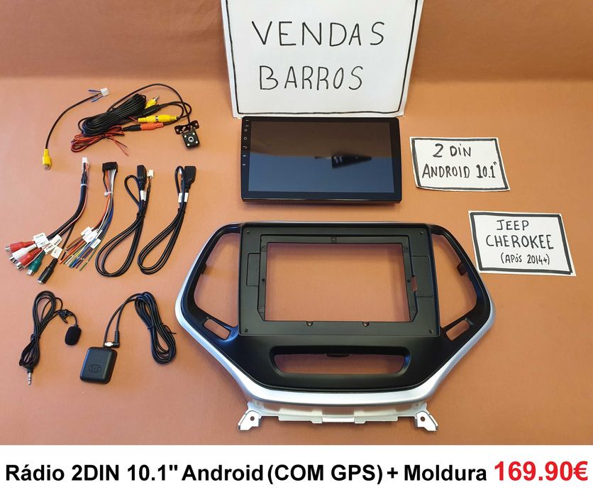 (NOVO) Rádio 2DIN • Jeep CHEROKEE • (XJ) (KJ) (KL) • Android GPS
