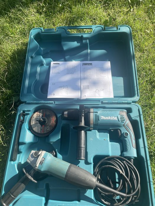 Набір 2в1 Болгарка+Ударна дрель Makita