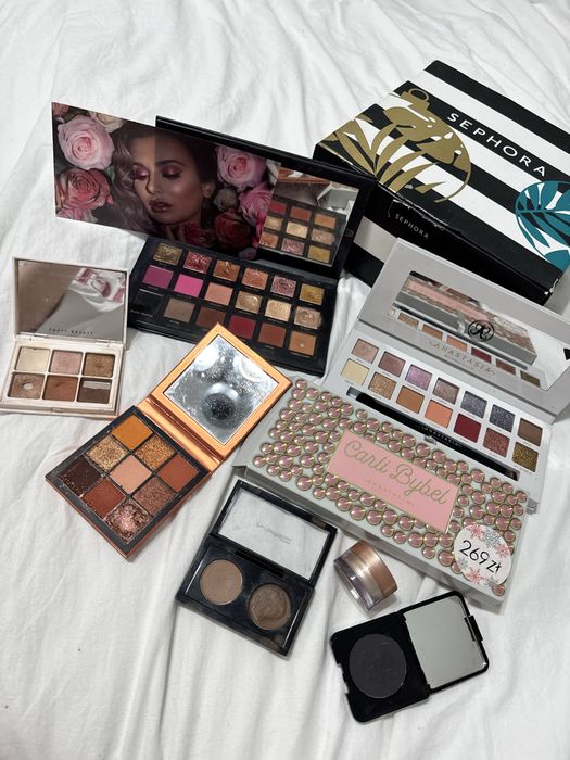 Wielki box zestaw kosmetyków premium huda beauty mac abh fenty