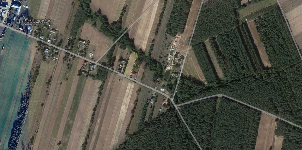 Ostrowy 2800m2 Warunki Zabudowy(!) media w ulicy
