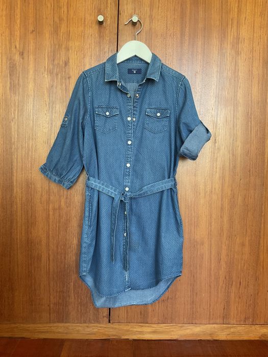Vestido azul da Gant 10anos
