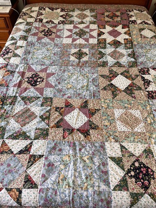 Colcha em patchwork cama casal