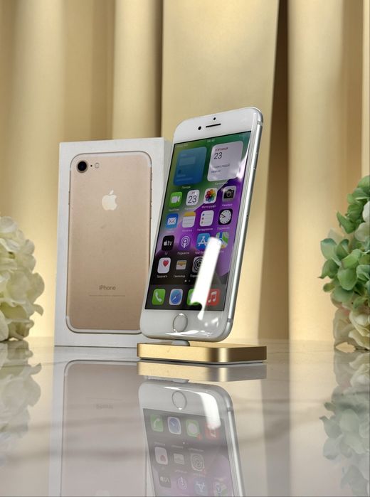 Стан Нового!  iPhone 7 Silver 100%АКБ Neverlock (Магазин Гарантія)