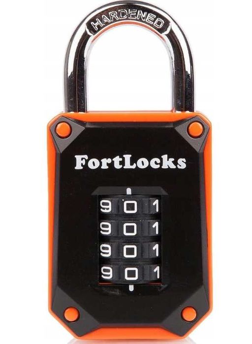 FORTLOCKS Kłódka jarzmowa szyfrowa wodoodporna 4 cyfrowa