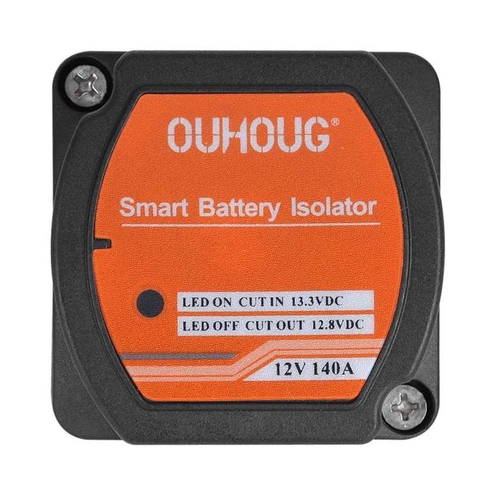 Kit de Relé Isolador de Baterias (12V-140A)(Autocaravana / Campervan)