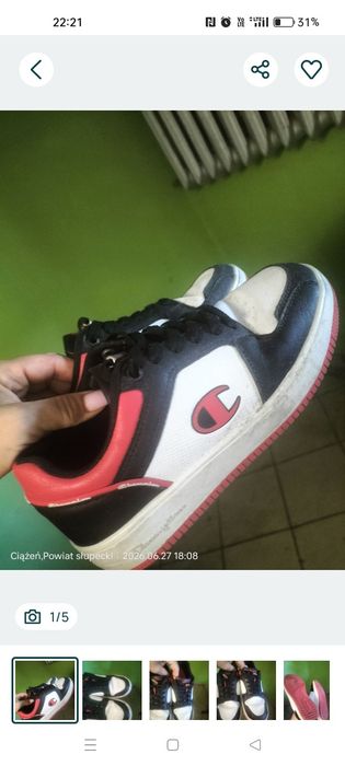 Sprzedam buty 37,5 chłopięce champion