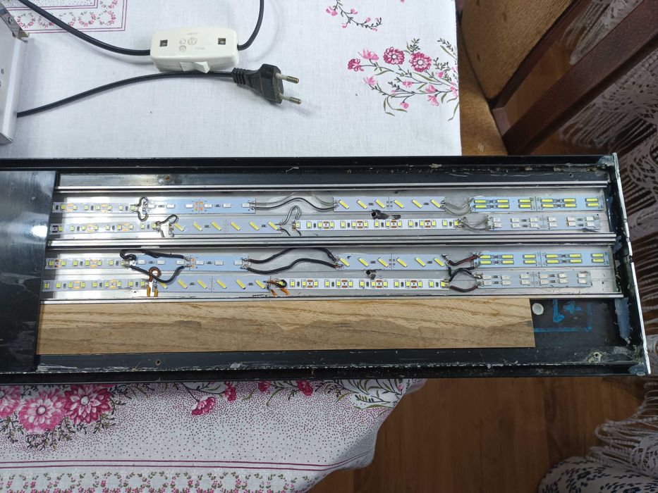 belka oświetlenie LED do akwarium samoróbka 97 cm