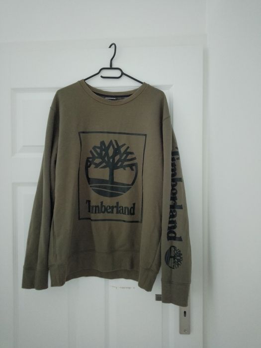 Timberland Core Logo Crew bluza bawełniana blockcore streetwear rare