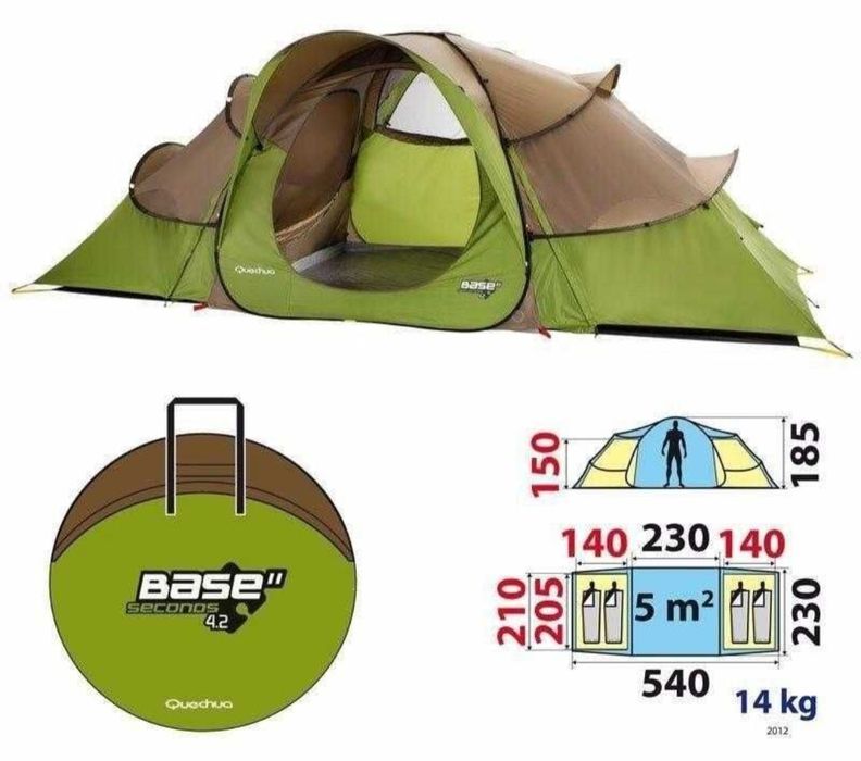 Tenda Quechua Base Seconds 4.2 – 4 pessoas