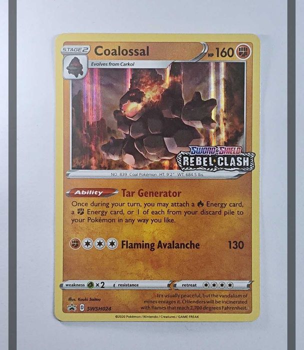 Coalossal SWSH024 Promo Pokemon ENG-NM