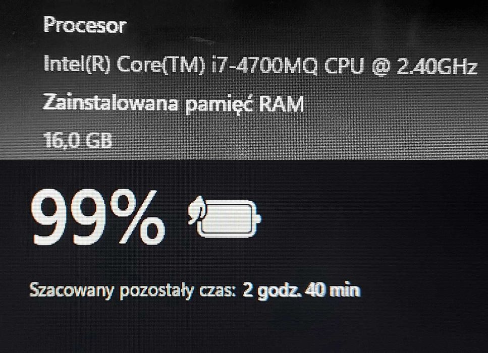 Lenovo gamingowy - i7 16GB SSD512GB GeForce