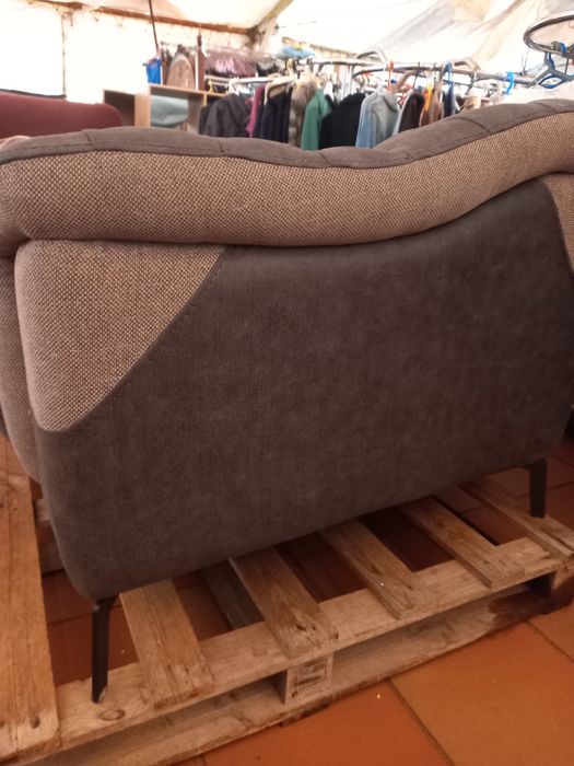 SOFA CAMA TECIDO CINZA