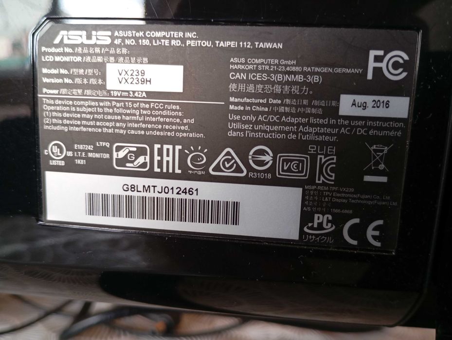 Monitor Asus VX239H