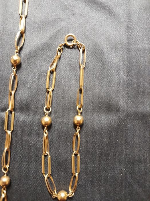 Conjunto Fio e Pulseira ouro 19.2k