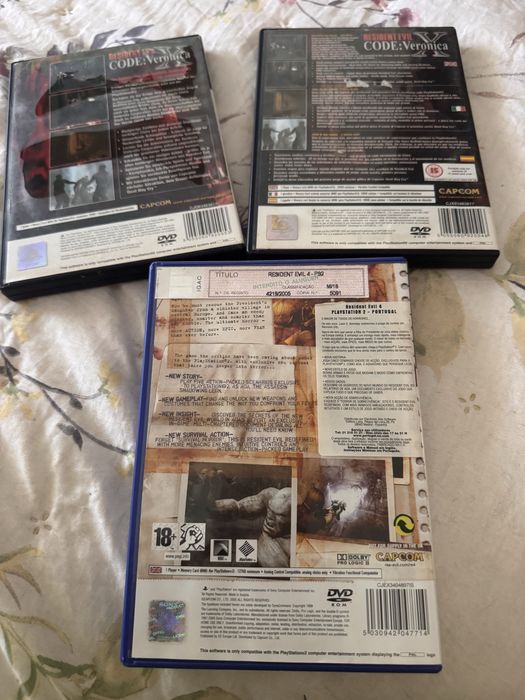 Resident Evil code veronica X + Resident evil 4 PS2
