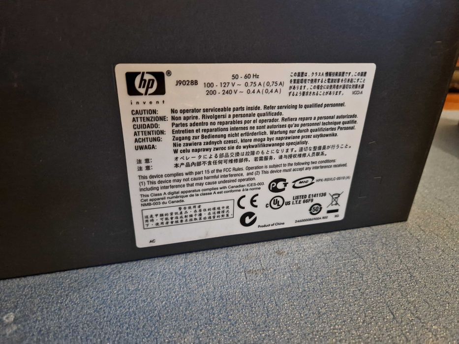 Switch HP Procurve 1800-24g64286057098497122