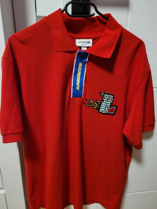 Lacoste polo czerwona rozmiar L